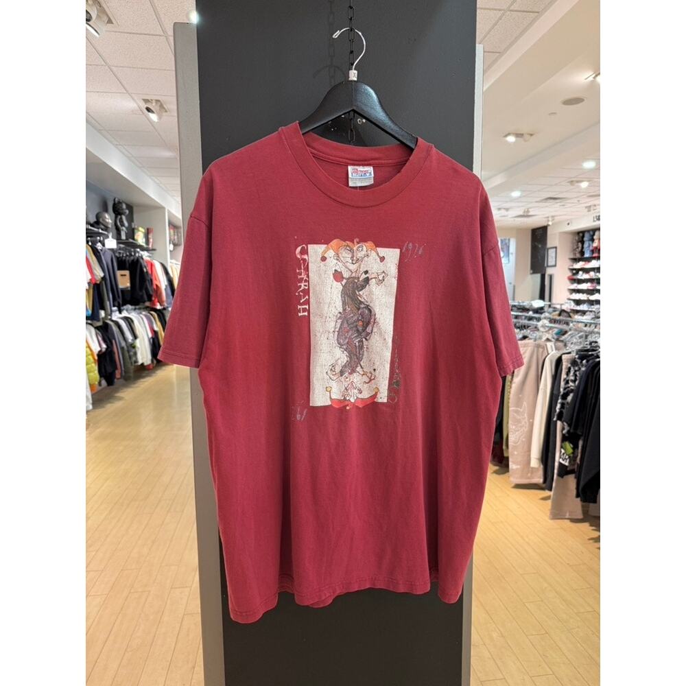 90s Ralph Steadman Vintage Blagueur Wine Joker Art Tee Shirt Fear and Loathing
